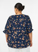 Shirtblouse met 1/2 mouwen, Blauw, Model image number 2