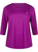 Work-out top met 3/4 mouwen, Paars, Packshot image number 0