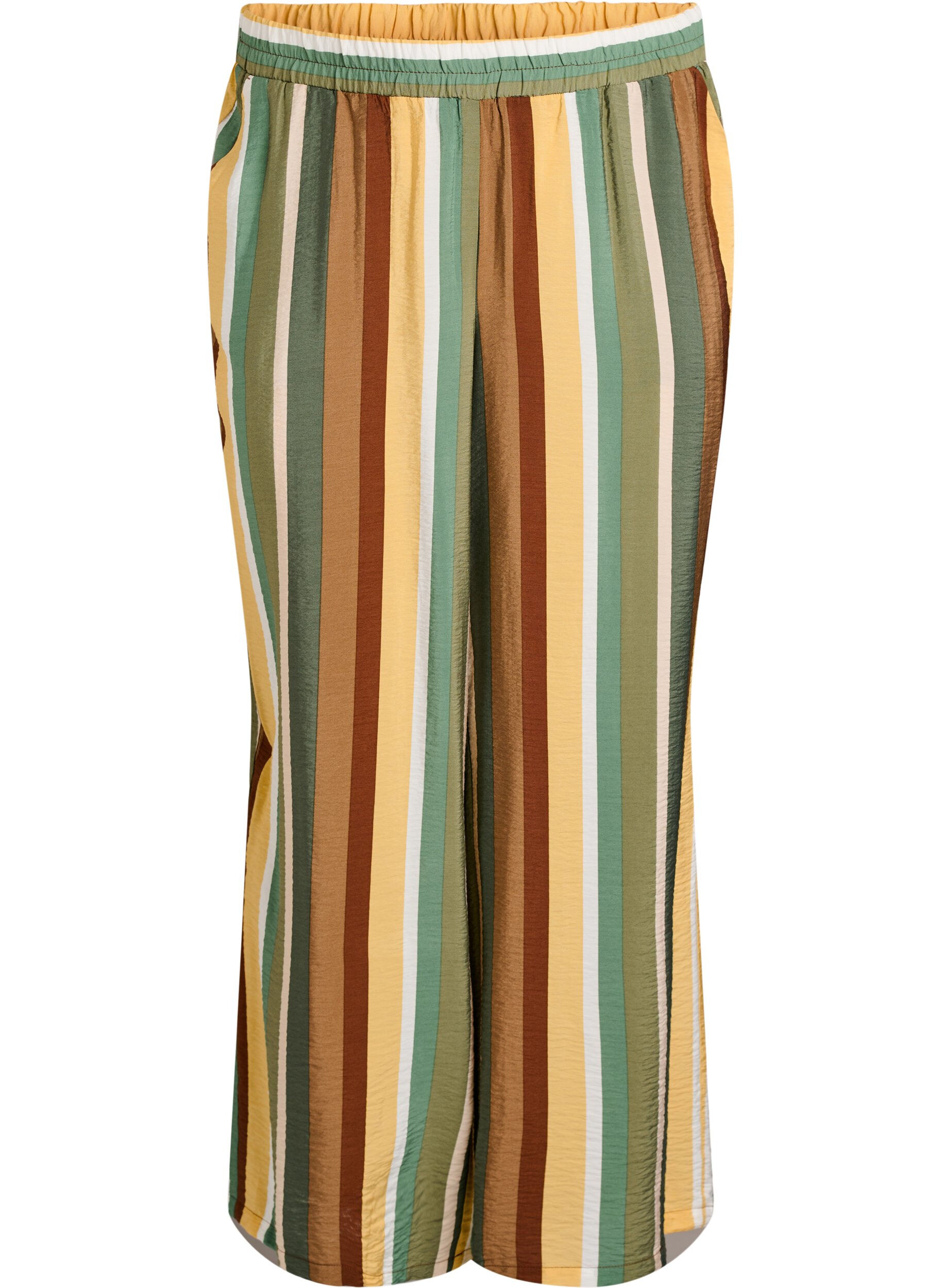 Losse viscose broek met strepen