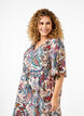 Jurk van viscose met korte mouwen en een paisleyprint, Sand Do. Paisley AOP, Model image number 2