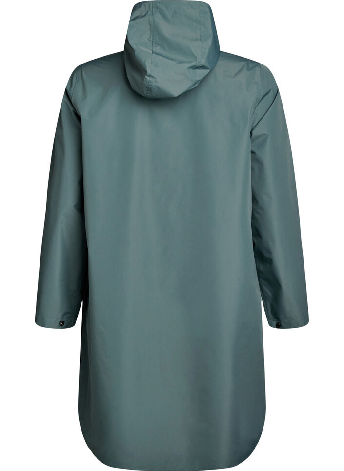 Regenjas met zakken en capuchon, Groen, Packshot image number 1