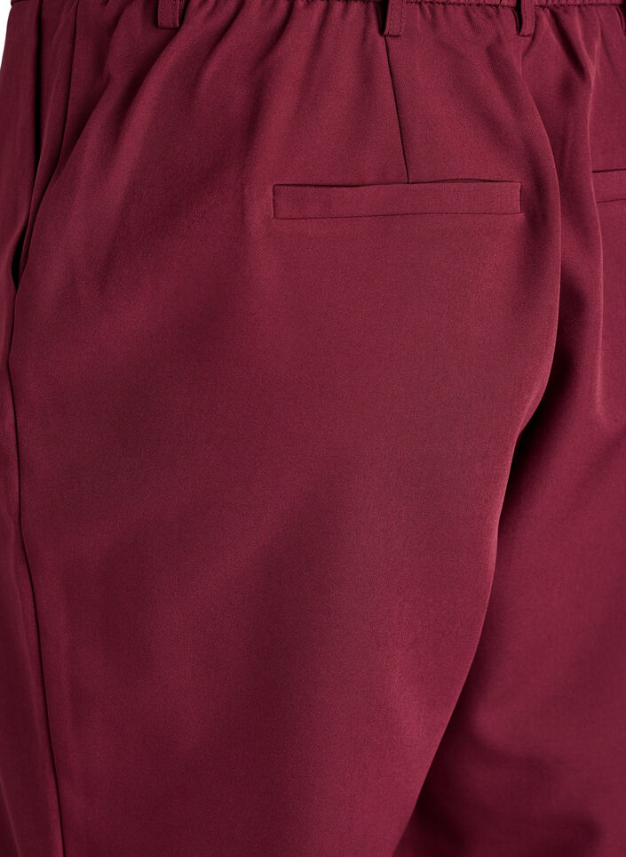 Broek met zakken en rechte pijpen, Rood, Packshot image number 3