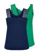 2-pack topjes met kant, Navy B/Jolly Green, Packshot image number 1