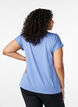 Effen gekleurd T-shirt voor sporten, Blauw, Model image number 2