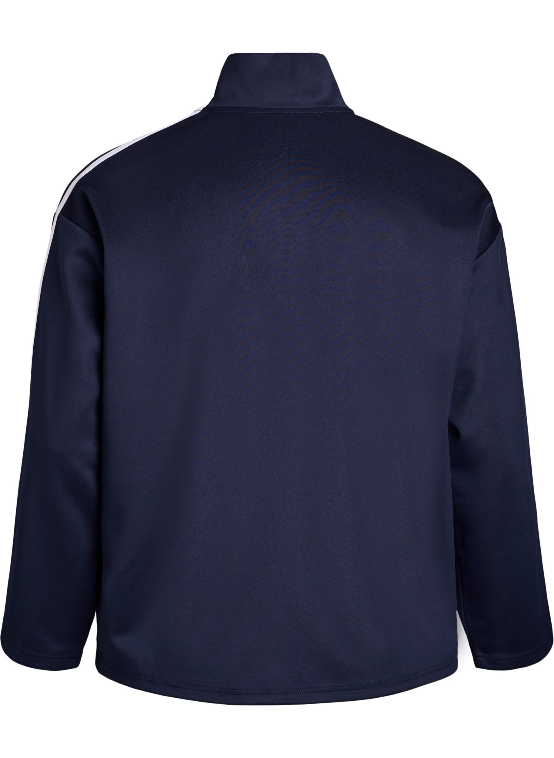 Zizzi Track jacket met strepen en zakken, Blauw, Packshot image number 1