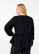 Viscose blouse met strikjes en lange mouwen, Black White Bow, Model image number 1