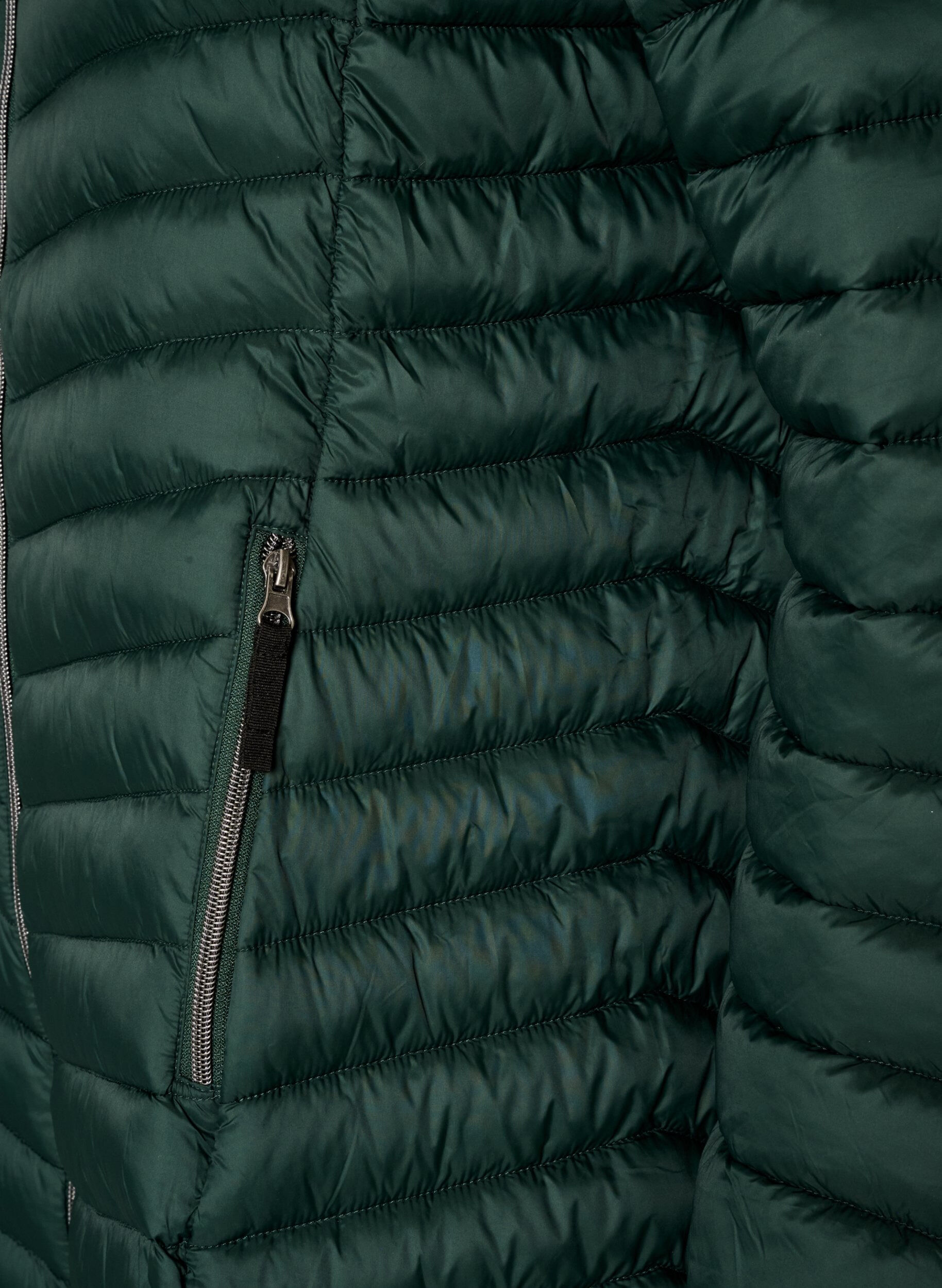 ZizziLichtgewicht jas met zakken en afneembare capuchon, Groen, Packshot image number 3