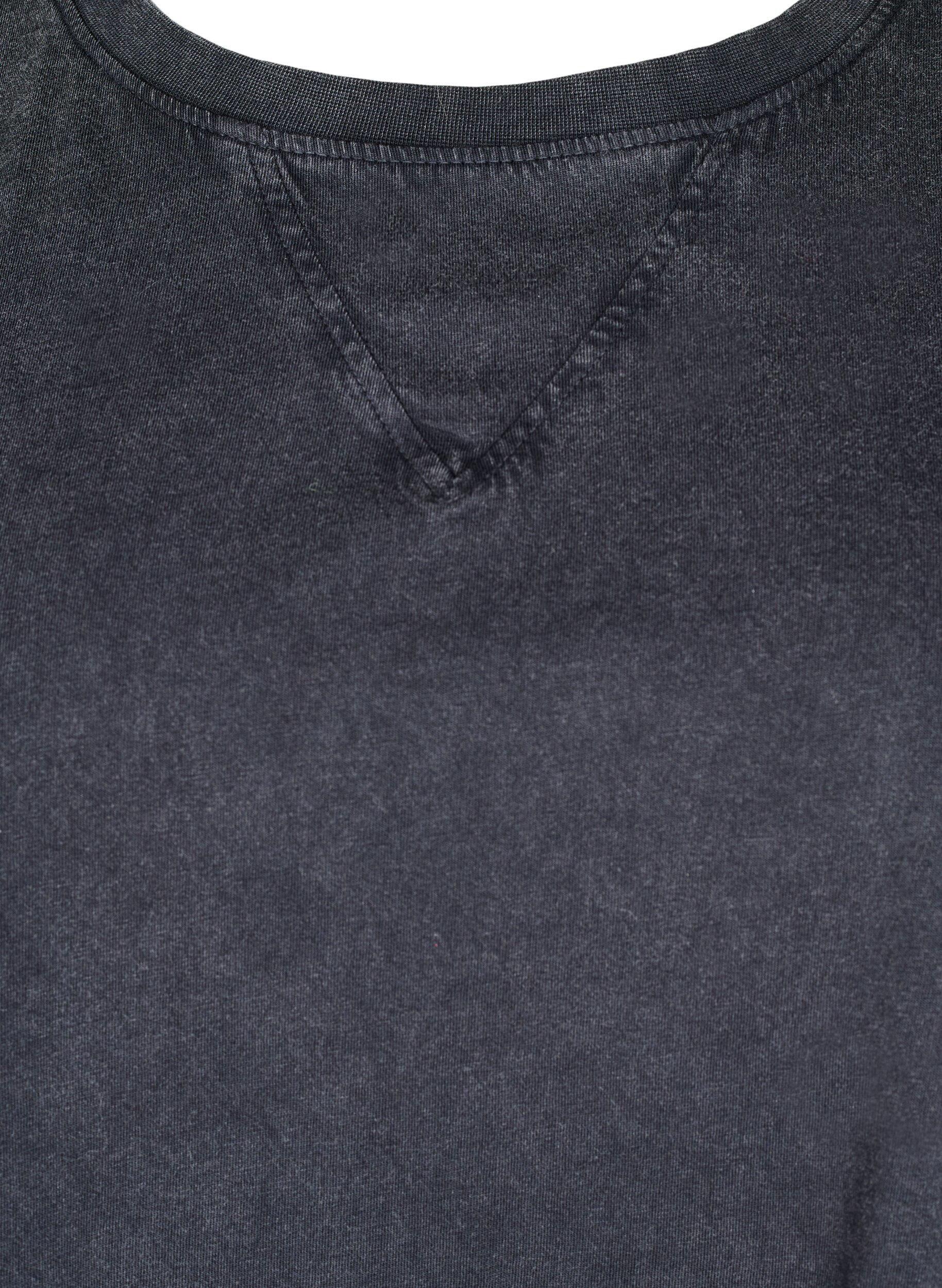 Zizzi Boxy T-shirt in biologisch katoen, Grijs, Packshot image number 2