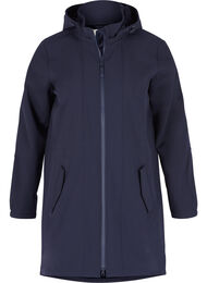 Softshell jas met capuchon, Night Sky solid