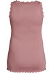 Tanktop met kant en broderie anglaise, Roze, Packshot image number 1