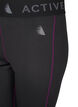 Baselayer broek met contrastdetails, Black w. Charisma, Packshot image number 2