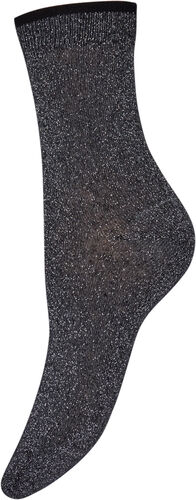 Sokken met glitters, Black, Packshot image number 0