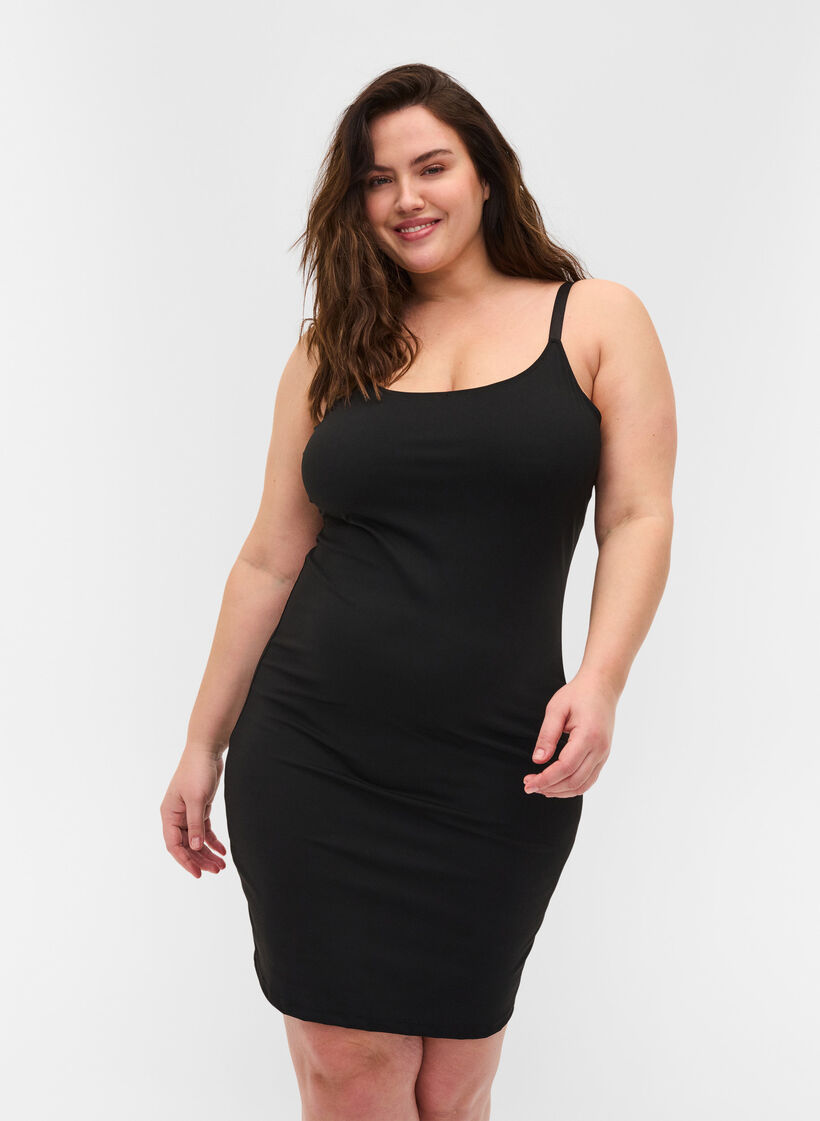 Lichte shapewear jurk, Black, Model image number 0