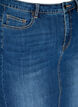 Denim midi-rok met split, Blauw, Packshot image number 2