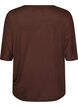 Losse pasvorm T-shirt in viscose jersey, Bruin, Packshot image number 1