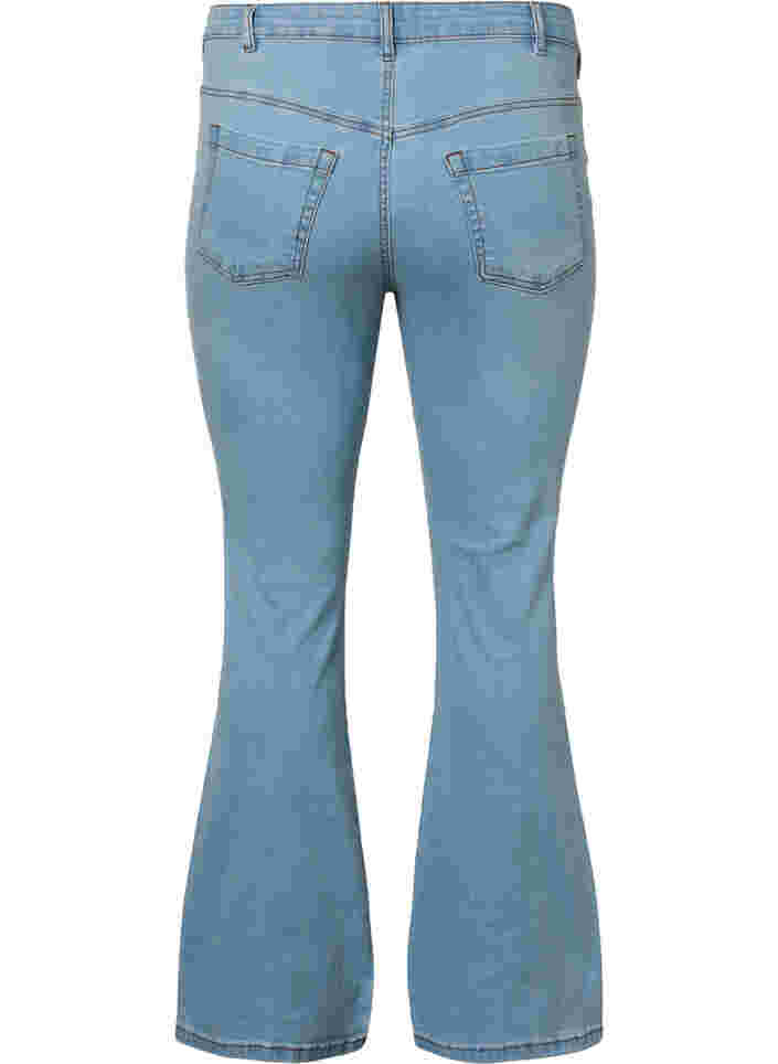 Ellen bootcut jeans met hoge taille, Ex Lgt Blue, Packshot image number 1