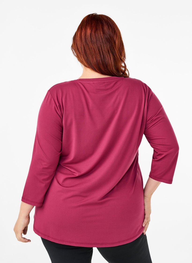 Training blouse met 3/4 mouwen, Rood, Model image number 2