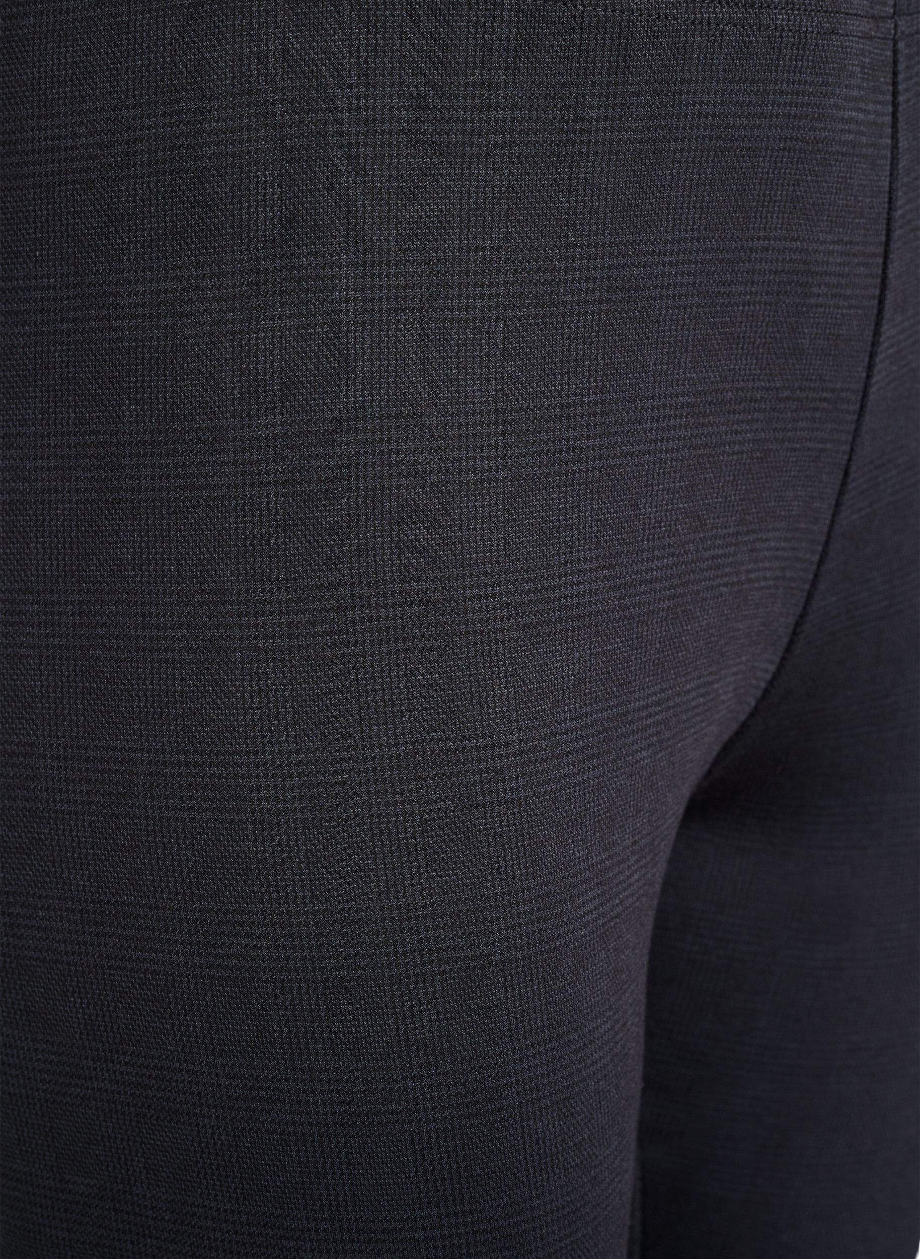 Zizzi Leggings met normale taille en patroon, Zwart, Packshot image number 2