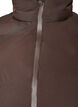 Korte puffer bodywarmer met hoge kraag, Bruin, Packshot image number 2