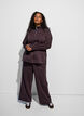 Sweatshirt met hoge kraag en ritssluiting, Bruin, Model image number 1