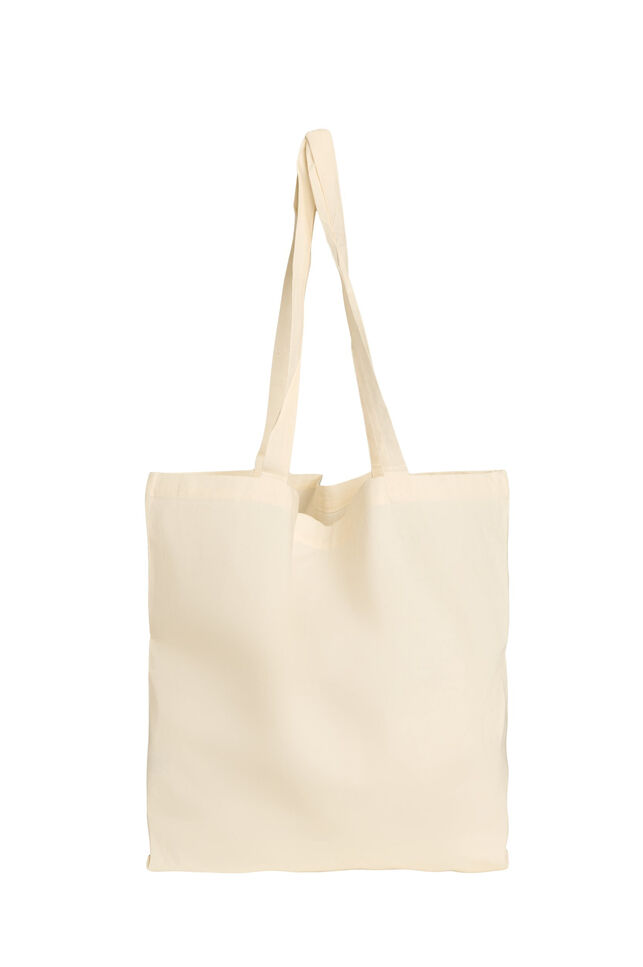 Tote bag met print, Geel, Packshot image number 1