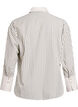 Losse gestreepte blouse met brede manchetten, Wit, Packshot image number 1
