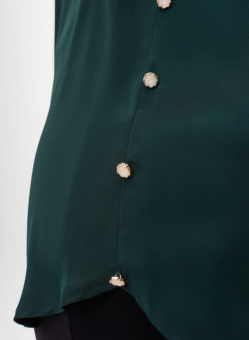 Overhemd met lange mouwen en rucheskraag, Scarab, Model image number 2