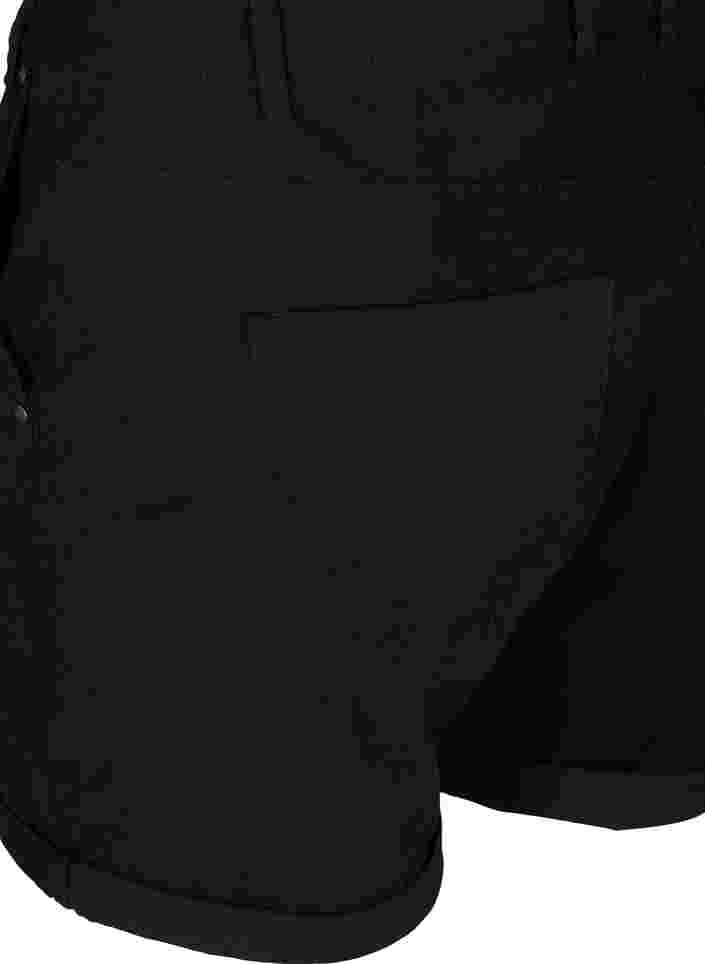 Regular fit shorts met zakken, Black, Packshot image number 3