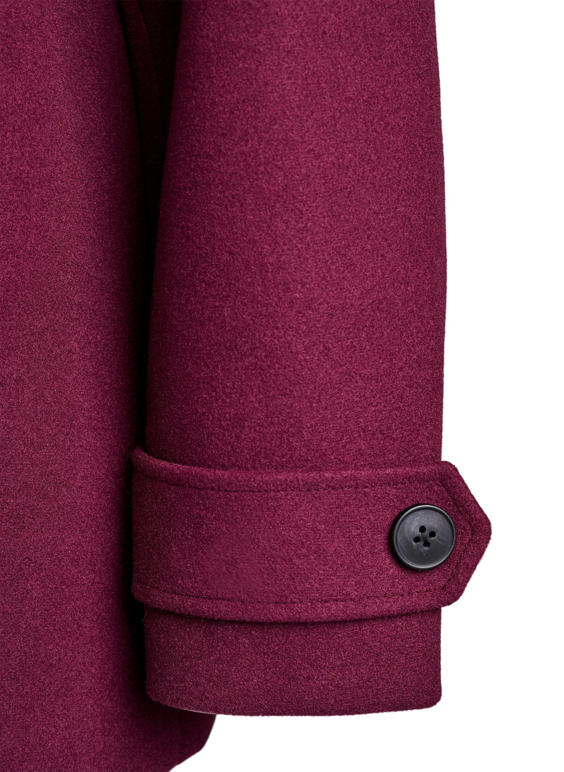 ZizziKorte jas met dubbele knoopsluiting, Rood, Packshot image number 4