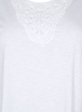 	 Mouwloze top in katoen, Bright White, Packshot image number 2