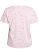 T-shirt in biologisch katoen met geborduurde motieven, Roze, Packshot image number 1