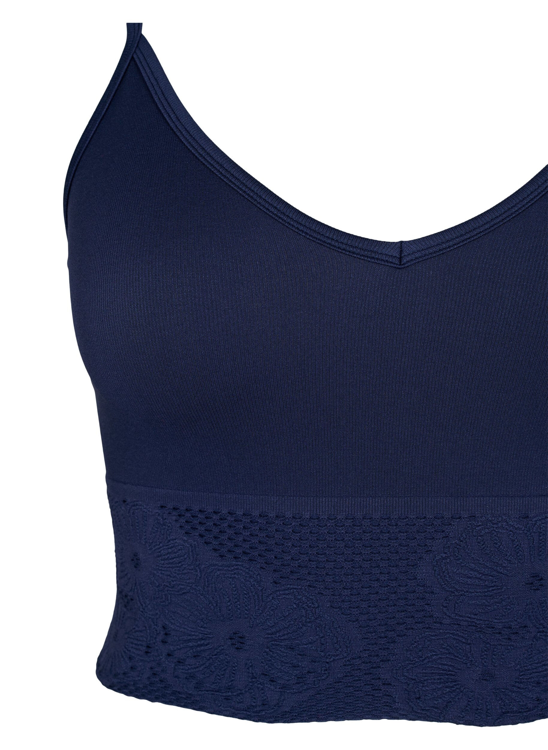 Zizzi Seamless bh top, Peacoat ASS, Packshot image number 2