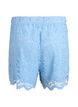 Kanten shorts met hoge taille en zakken, Blauw, Packshot image number 1