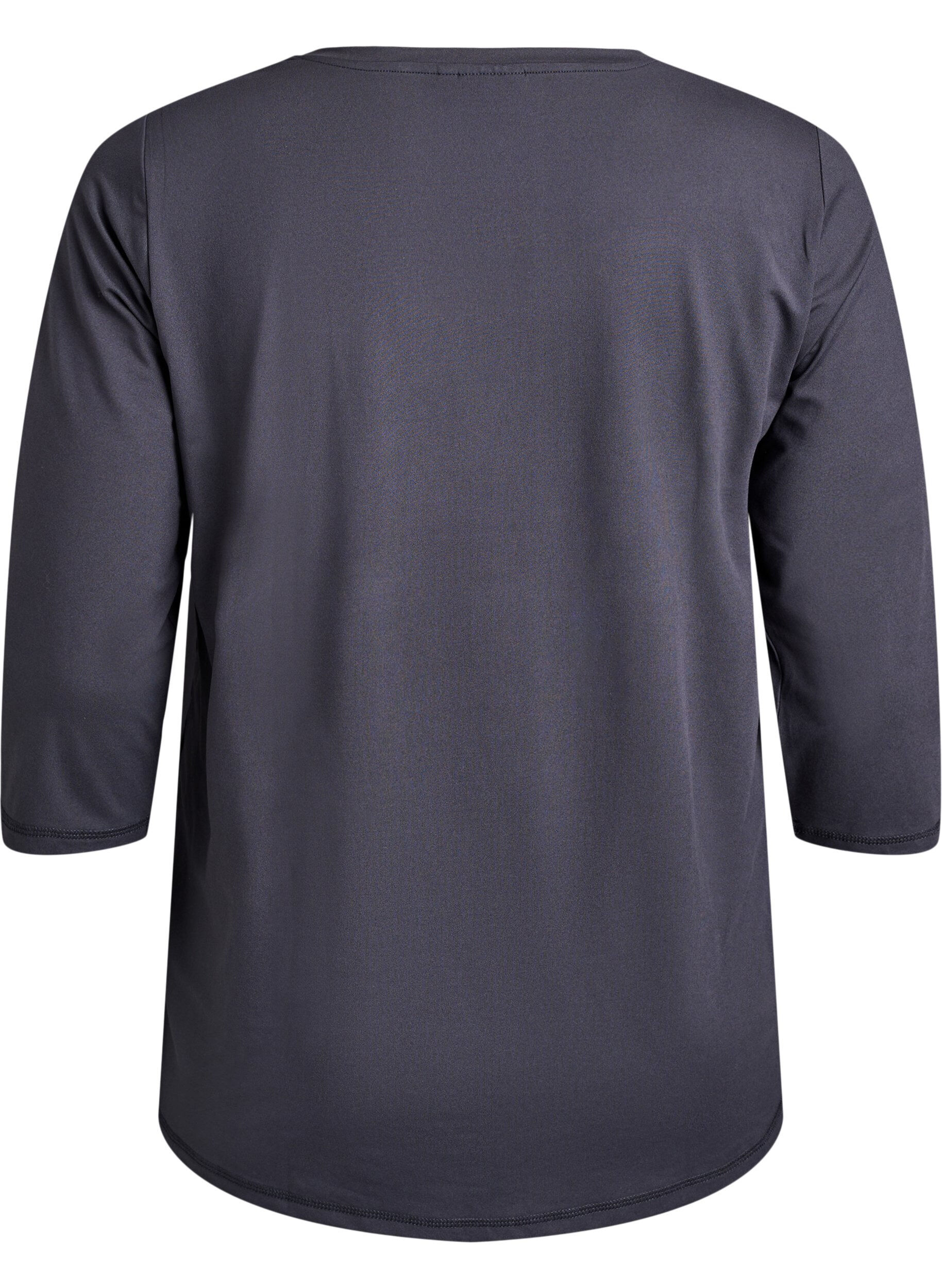 Zizzi Training blouse met 3/4 mouwen, Grijs, Packshot image number 1