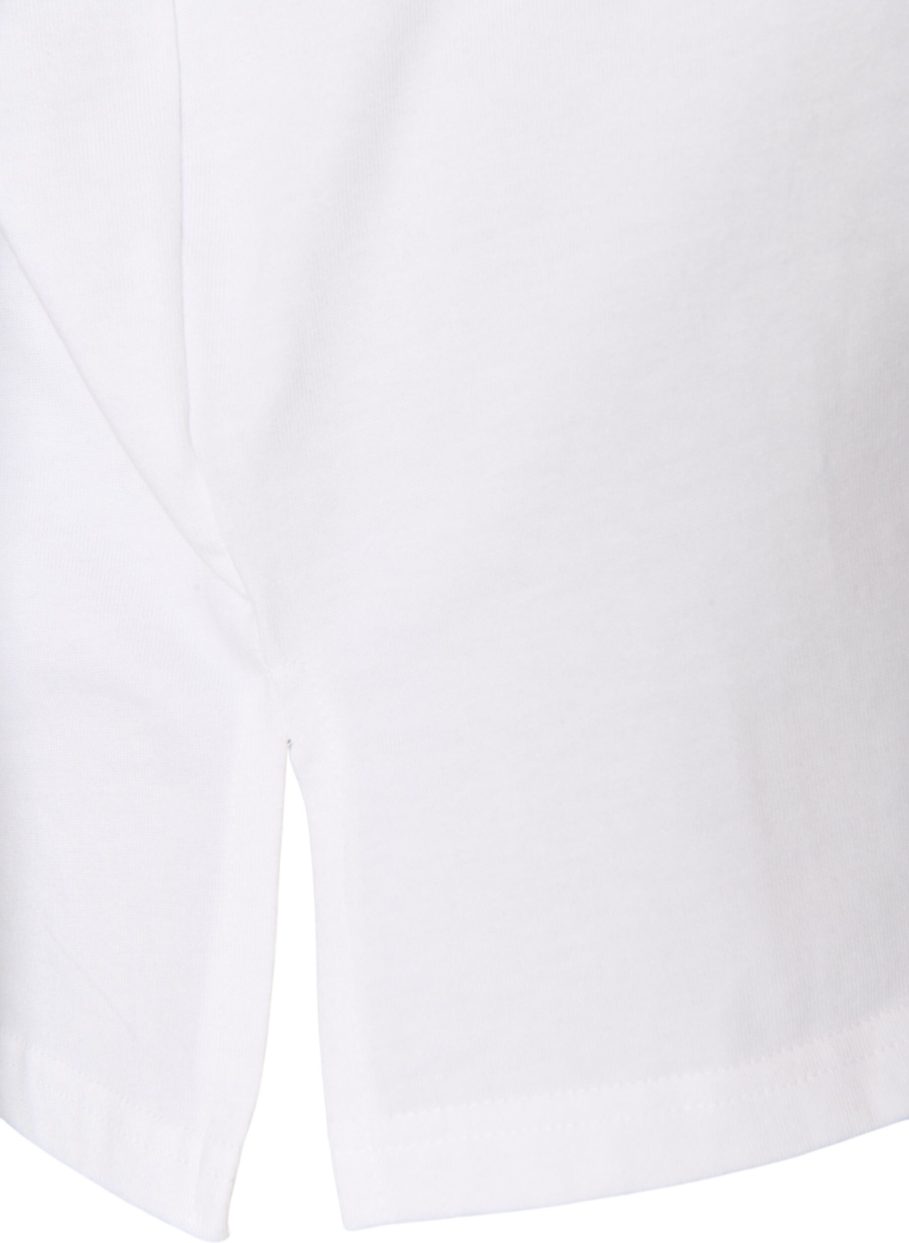 ZizziBasic T-shirt met lange mouwen, Wit, Packshot image number 3