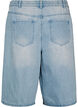 High-waisted denim shorts, Blauw, Packshot image number 1