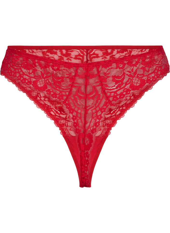 Kanten G-string met normale taille, Red Ass., Packshot image number 1