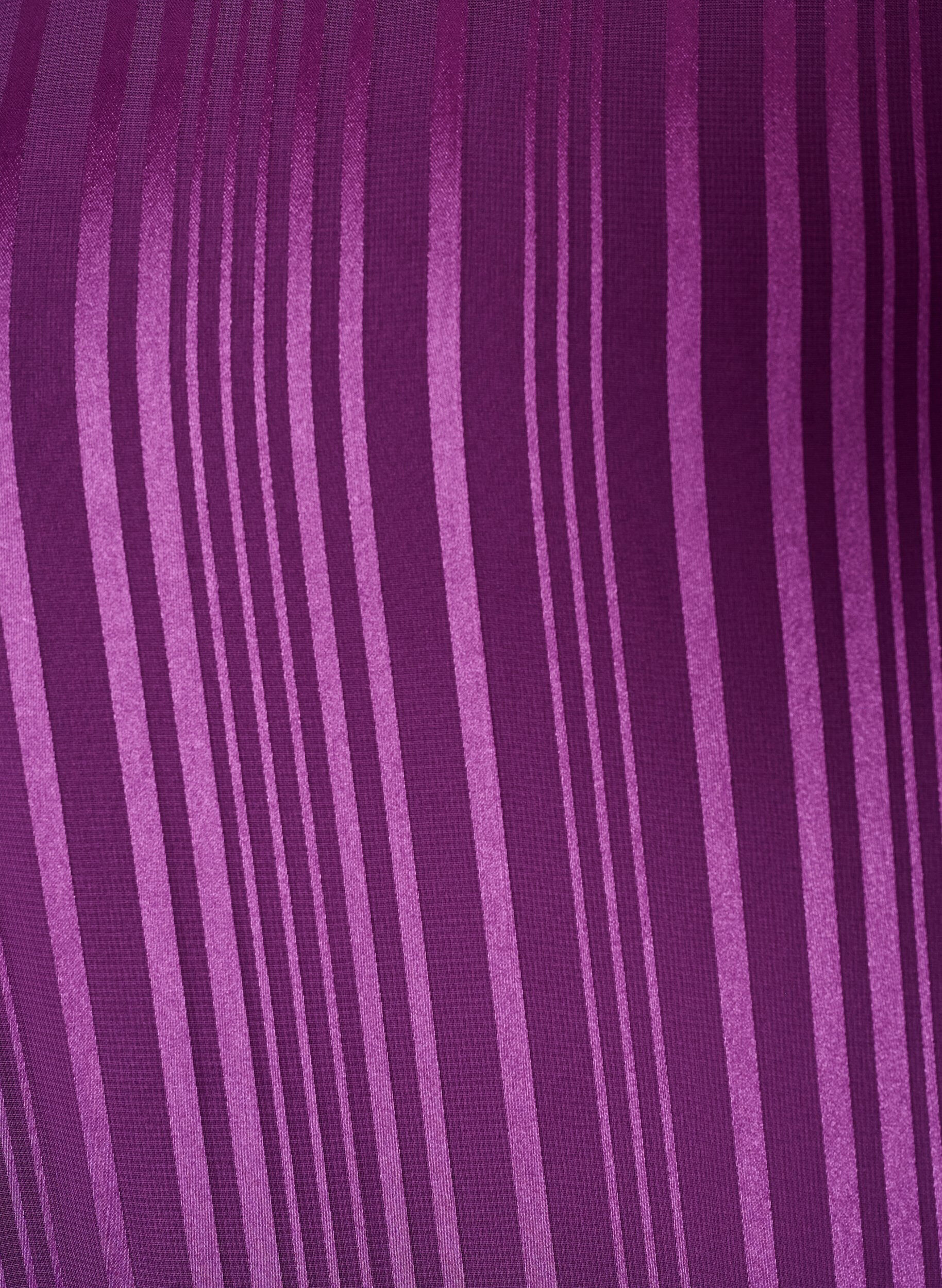 ZizziGestreepte blouse met ballonvorm, Paars, Packshot image number 2
