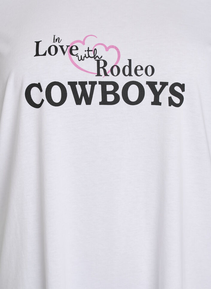 T-shirt met print, Wit, Packshot