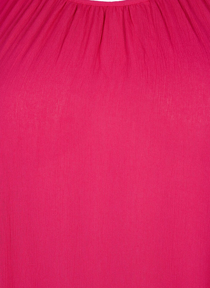 Jurk van viscose met korte mouwen, Bright Rose, Packshot image number 2