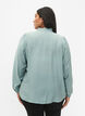 Viscose overhemdblouse met rucheskraag, Chinois Green, Model image number 1