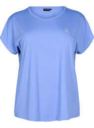 Effen gekleurd T-shirt voor sporten, Blauw