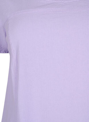 Jurk van katoen met korte mouwen, Lavender, Packshot image number 2