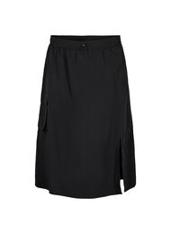 Midirok met split en cargozak, Black