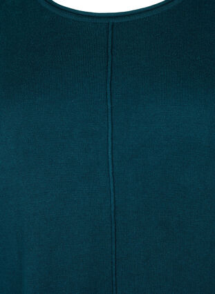 Gebreide blouse gemaakt van katoen en viscose., Reflecting Pond, Packshot image number 2