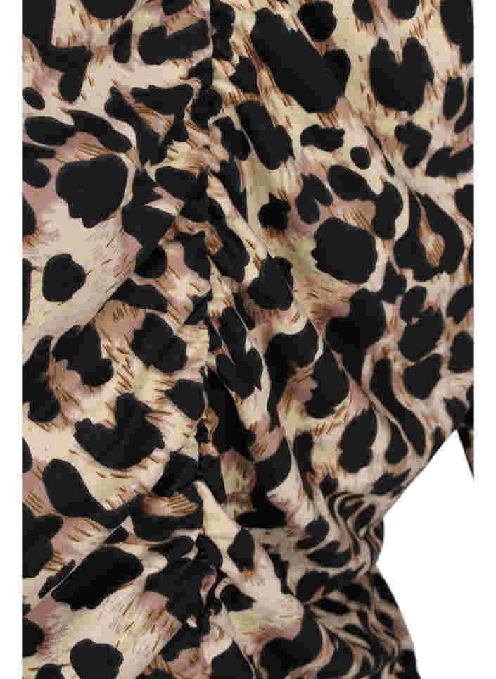 Jurk met lange mouwen met luipaardprint, Leo, Packshot image number 3