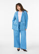 Denim blazer met zakken, Blauw, Model image number 1
