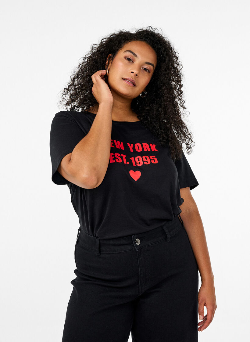 FLASH - T-shirt met motief, Zwart, Model image number 0