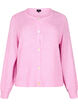 Gebreide cardigan met wol en knoopsluiting, Begonia Pink Mel., Packshot image number 0