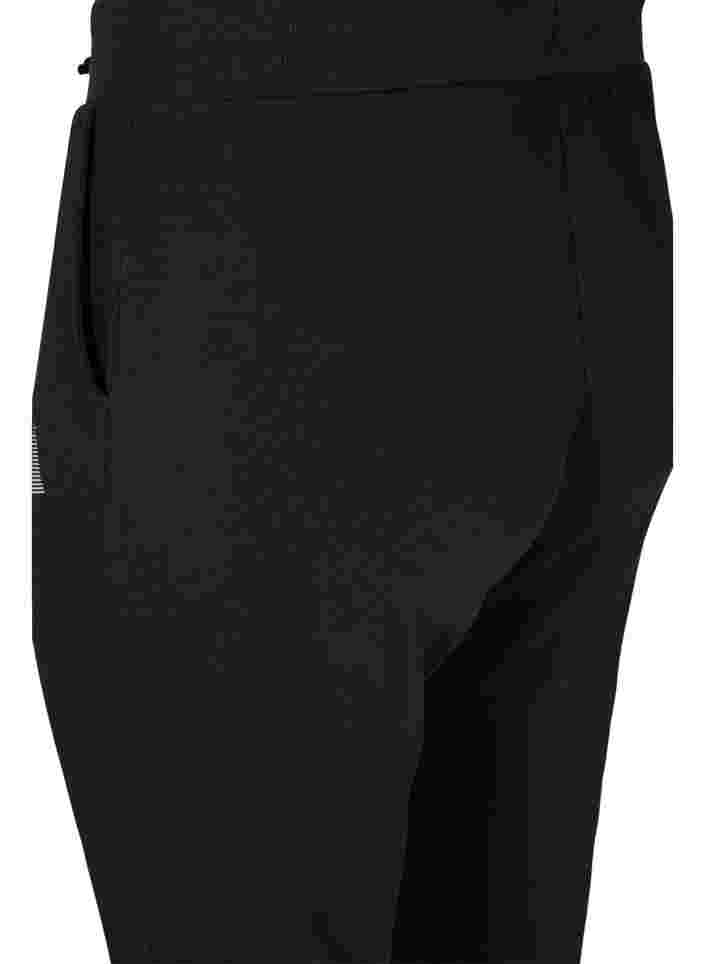 Effen sweatpants met zakken, Black, Packshot image number 3